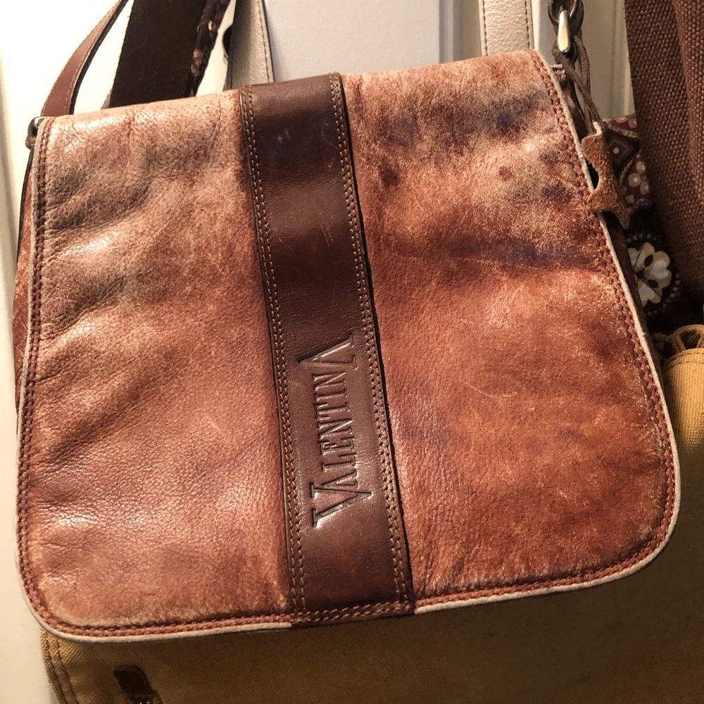 Valentina distressed leather med size bag